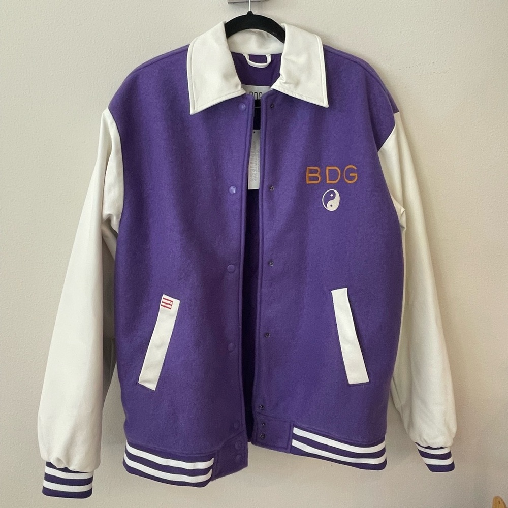 NWT BDG Varsity Jacket Purple